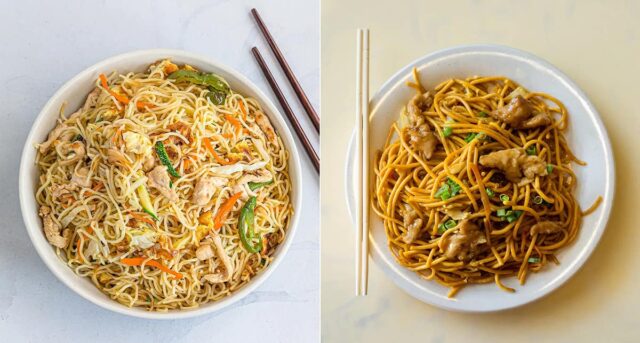 Differences Chow Mein VS Lo Mein