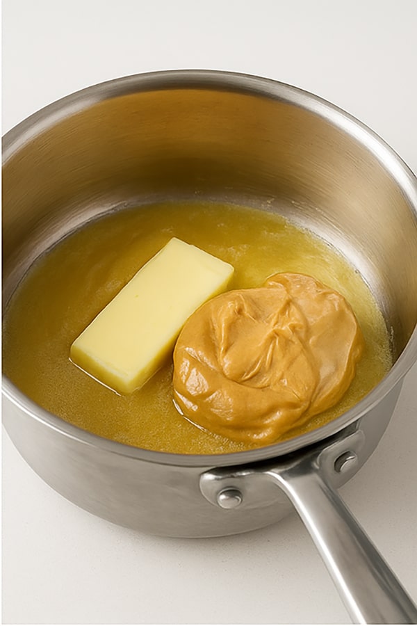 Melt the butter in a saucepan on low heat